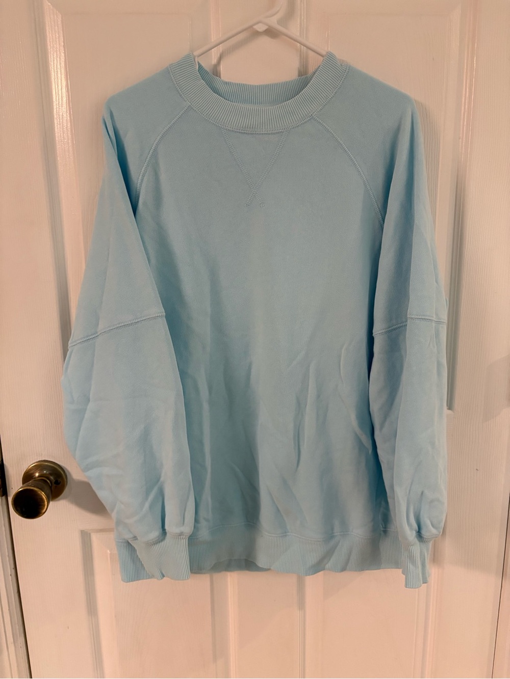 new aerie Light Blue Crewneck Sweatshirt
